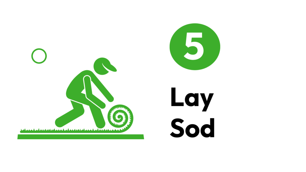 5. Lay your sod