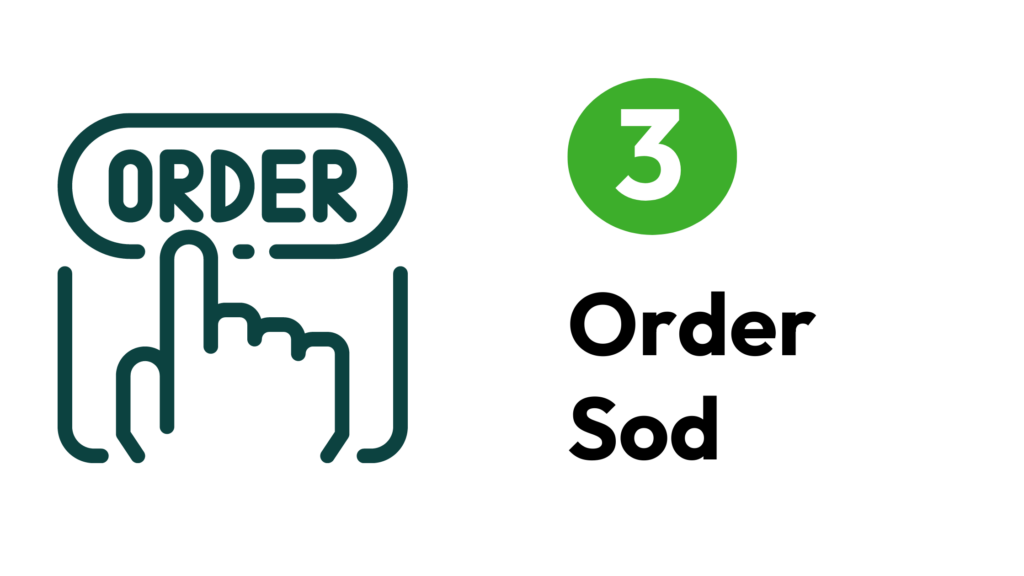 3. Order your sod online