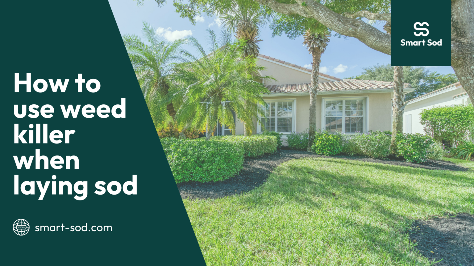 How to use weed killer when laying sod Smart Sod